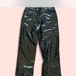 Dolls Kill Vinyl Black Pants